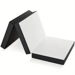4-INCH Tri-fold Memory Foam Folding Mattress Topper Portable For Camping, Guest. Fixed Price $67.47.