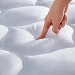 Quilted Fitted King Size Mattress Pad Cover - Soft Fluffy Pillow Top Bed. Fixed Price $35.64.