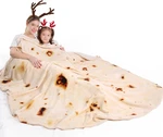 Mermaker Burrito Tortilla Taco Blanket 71 Inches For Adult Kids, Realistic. Fixed Price $29.16.