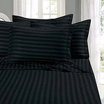 Elegant Comfort Wrinkle & Fade Resistant 1500 Premier - Damask Queen, Black. Fixed Price $33.63.