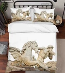 3D Man Pegasus Statue Quilt Cover Bedding Sets Pillowcases Queen. Fixed Price $61.02.