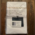 Ralph Lauren Sand Dune & White Euro Sham Neutral Luxury Bedding Pillow. Fixed Price $27.56.