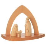 Natural Arch Crib With Stylized Holy Family Wood Art 15X11X6 Cm New. Fixed Price $102.62.