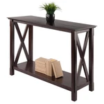 Winsome Xola "x" Designed Transitional Solid Wood Console Table Cappuccino. Fixed Price $181.84.
