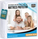 Utopia Bedding Waterproof Mattress Protector Queen Size, Premium 200 Gsm Terr.... Fixed Price $34.01.