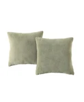 Morgan Home Velvet Square Decorative Pillow 2-PACK, X 18,GREEN,. Fixed Price $29.90.