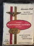Vintage Full Size 100% Cotton Zippered Mattress Cover American Textile. Fixed Price $25.49.