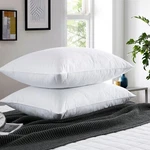 2 Pack Down Feather Blend Bed Pillows Cloud Quilted King Queen Size. Fixed Price $52.99.