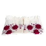 Vintage Floral Embroidered Ruffle Cottage Pillow Shams White Farmhouse 28X17. Fixed Price $38.00.