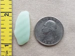 Pure Beach Sea Glass Surf Tumbled Jadeite Fire King Light Green Pendant N1. Fixed Price $12.99.