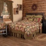 Rustic Luxury King Quilt Green Patchwork Tea Cabin Bedroom Decor Vhc Brands. Fixed Price $329.95.