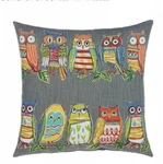 Grouchy Goose Hoot Throw Pillow Cover 17" X 171/2 Cotton Blend Front Velvet Back. Fixed Price $19.99.