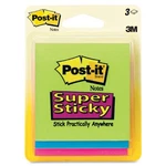 3M 3321SSAN Post-it Super Sticky Notes 3" X Assorted 3/PACK. Fixed Price $24.24.