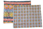 Fiesta Ellison Pillow Shams 30X24 Multicolor Pattern Quilted Set Of Reversible. Fixed Price $27.00.