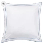 Melange Home Sateen Stripe Embroidered Long Staple Cotton Euro Sham SET/2 Blue. Fixed Price $36.78.