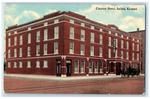C1910'S Clayton Hotel Exterior Roadside Salina Kansas Ks Unposted Horse Postcard. Fixed Price $14.98.