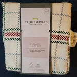 Threshold Twin 3PC Sheet Set Flannel Bedding Winter Plaid Holiday Fitted Flat. Fixed Price $28.99.