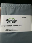 Hometown Value King Blue Sheet Set. Fixed Price $24.00.