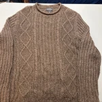 Vintage Woolrich Tan Brown Cable Knit Fisherman Pullover Sweater Chunky. Fixed Price $47.87.