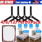 4-20X Triangle Fitted Sheet Strap Clips Grippers Mattress Bed Suspenders Holder. Fixed Price $19.68.