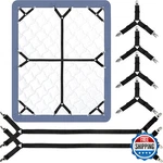 Attmu Bed Sheet Straps 6 Pack Fitted Fasteners Clips Adjustable. Fixed Price $14.91.