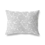 Kavka Designs Flower Power Grey On White Lumbar Pillow - 14X20. Fixed Price $98.99.