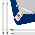 Feelathome 4 Clips Keep Bedsheets In Place - Pcs, White. Fixed Price $13.99.