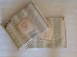 Noble Excellence Villa Amalfi Pink/blue Taupe Striped Euro Sham Set Nip $58 2PC!. Fixed Price $19.95.