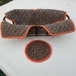 Vintage Bread Basket Liner Hot Roll Cover Pad 2PC Quilted Country Farmhouse. Fixed Price $7.35.
