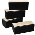 Sopicoz Wood Bed Risers (black, 2 Inch). Fixed Price $31.67.