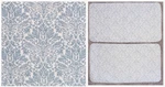 Lillian August Pillow Shams Covers 2 Blue White Damask Print King Size. Fixed Price $35.04.
