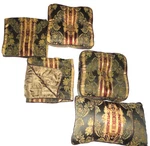 Croscill Majestic Green Ruby Damask Stripe (5P) King Shams, Throw. Fixed Price $100.00.