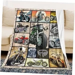 Motorcycle Blanket Gifts For And Women, Unique Soft 50"X40" Cool. Fixed Price $21.05.