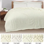 Microplush Fleece Blanket - Lightweight & Ultra Soft Throw Flannel Strip. Fixed Price $34.99.