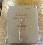 Sunbeam Electric Heated Mattress Pad, King, 80" 76" Washable - Open Box. Fixed Price $87.00.