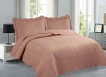 3PC Set Solid Stippling Stitch Embroidery Butterflies Bedspread Quilt/shams. Fixed Price $47.00.