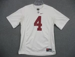 Alabama Crimson Tide Jersey Mens Xl White Ncaa Football Nike #4 Team Mesh. Fixed Price $22.99.