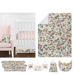 Sweet Jojo Designs Girl Baby Crib Bedding Set - Vintage Floral Pink. Fixed Price $118.00.