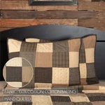 Kettle Grove Standard Sham Country Primitive Patchwork Hand Quilting Lodge. Fixed Price $36.51.