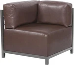 Pecan Finish Avanti Axis Corner Chair By Howard Elliott. Fixed Price $1339.00.