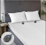 Sunbeam Electric Restful Quilted Heated Mattress Pad King 80" X 76" White New!!!. Fixed Price $70.00.