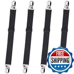 Sopito Bed Sheet Straps Adjustable Elastic Fitted Corner Holders. Fixed Price $12.33.