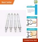 Fresh Ideas Bed Sheet Straps, 4-PACK: Universal Fit For Luxurious Sleep. Fixed Price $12.95.