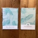 Yves Delorme Set Lecap Pillow Shams Aqua Blue 100% Cotton Boudoir 12 X17 Nwt. Fixed Price $54.99.