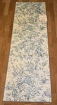 Laura Ashley Accent Runner Rug Chenille Floral Washable - Toile Blue 20 X 60. Fixed Price $69.95.