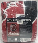 South Carolina Gamecocks 50" By 60" Plush Raschel Signature Throw Blanket - Ncaa. Fixed Price $34.99.