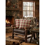 Eddie Bauer Home Quilted Plaid Pillow Sham Red Cream Lodge Cabin Set Of 2. Fixed Price $47.50.