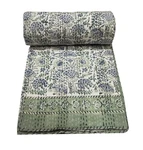 Indian Cotton All Size Block Print Kantha Handmade Quilt Bedspread Blanket. Fixed Price $134.65.