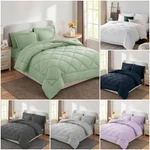 7 Piece Comforter Bag All Season Reversible Bedding Sets Queen Gray. Fixed Price $47.99.