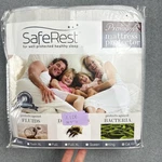Saferest Mattress Protector California King White Waterproof Hypoallergenic New. Fixed Price $16.99.